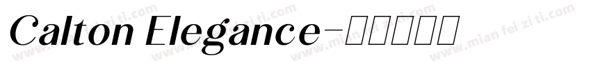 Calton Elegance字体转换